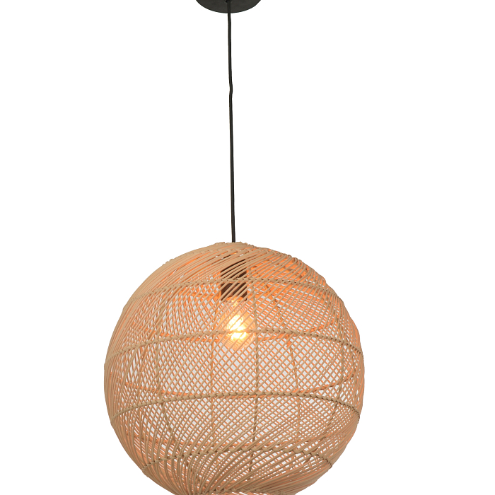 Люстра NewRgy NLP004 BLACK+NATURAL FINISH